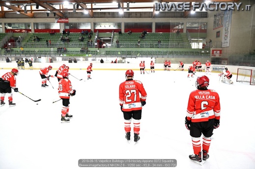2019-09-15 Valpellice Bulldogs U19-Hockey Appiano 0372 Squadra